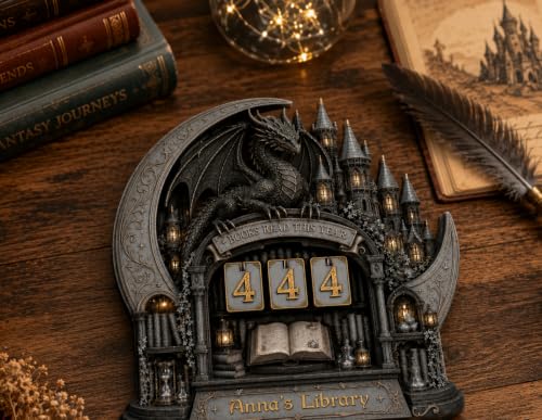 Personalized Books Read This Year Counter Sign Fantasy Book Lovers Gifts