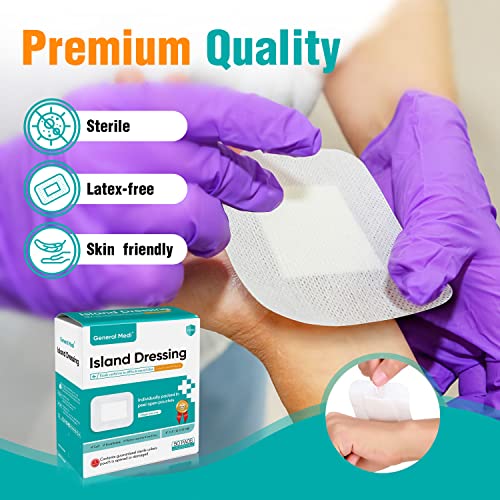 Sterile Island Dressing Bordered Gauze (50 Count)