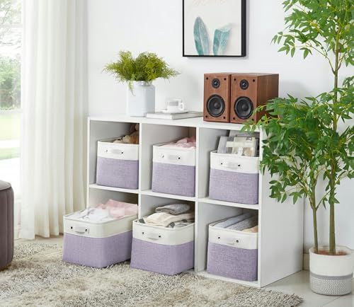 Storage Bins Large Fabric Storage Baskets for Shelves 3 Pack (3 Count)