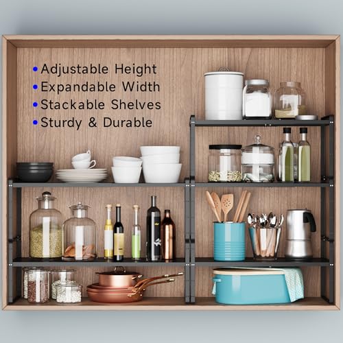 Expandable Cabinet Shelf Organizer (2 Count)