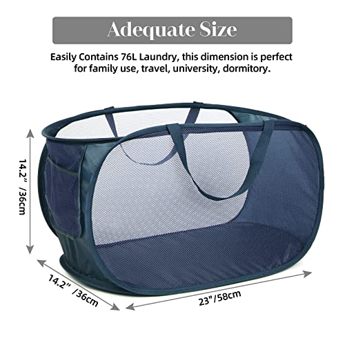 4 Pack Collapsible Laundry Baskets (4 Count)