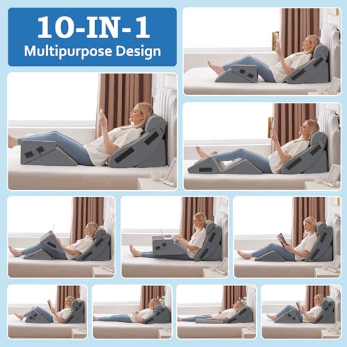 5Pcs Wedge Pillow Set for After Surgery (5 Count)