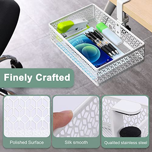 Under Desk Storage Basket Hanging Drawer Tray