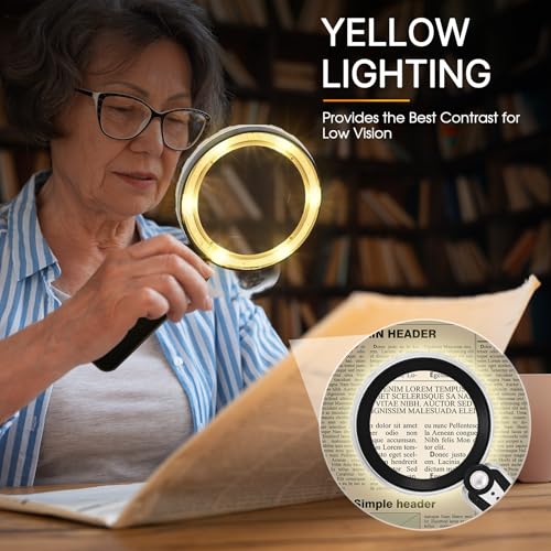 45X Magnifying Glass with Light