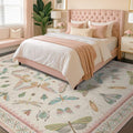 7x9 Cute Insect Rugs for Girls Bedroom (63 Sq Ft)
