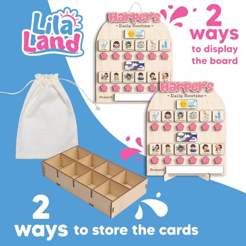 Personalized Wooden Chore Chart for Kids