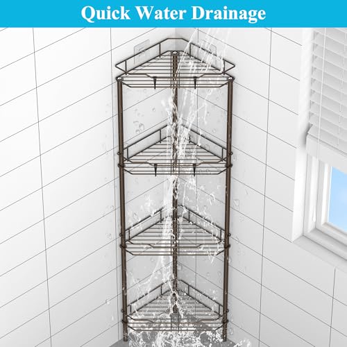 Metal Floor Standing Corner Shower Caddy