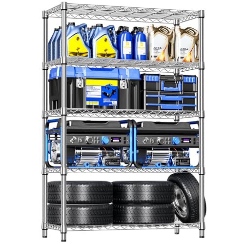 18"in Deep Heavy Duty Industrial Metal Garage Shelving for Laundry Storage