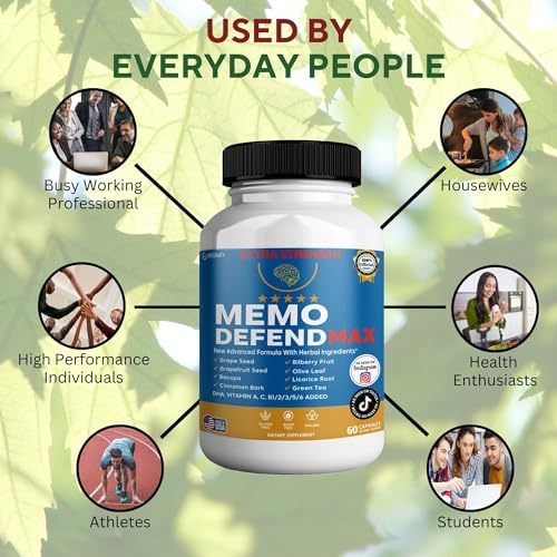 Memo Defend Max Memory Support Supplement (60 Count)