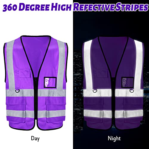 10 Pack Reflective Safety Vests (10 Count)