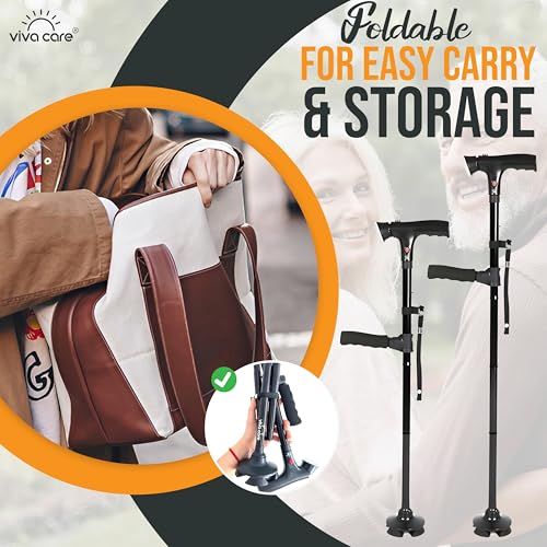 Walking Cane with Light & Alarm