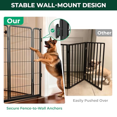 Dog Gate Extra Wide Adjustable for Openings Up to 55"