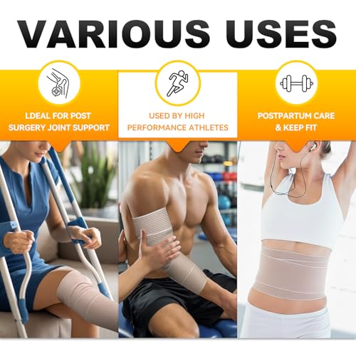 Premium Elastic Bandage Wrap 4 Inch (18 Count)