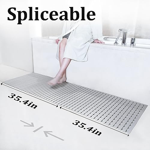 Rubber Shower Mat Non Slip Heavy Duty Large for Inside Shower