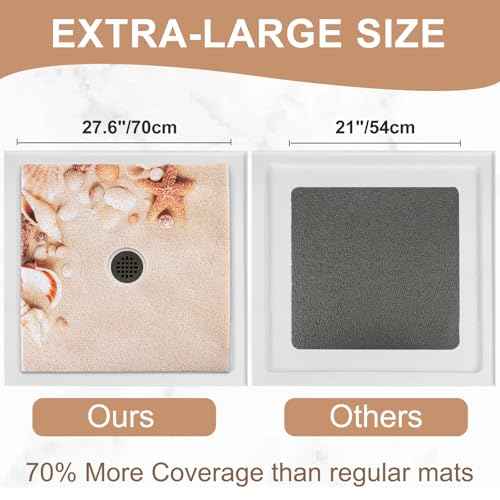 Square Shower Mat Non Slip