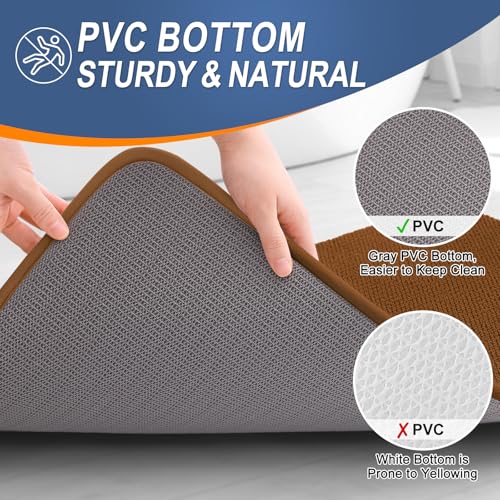 Memory Foam Bathroom Runner Rugs 59x24