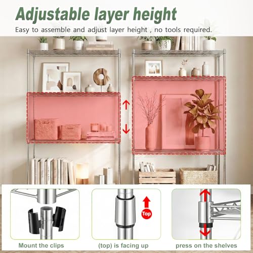 4 Tier Wire Shelving Unit