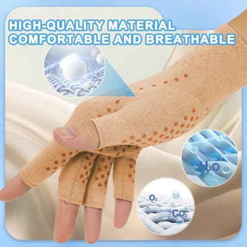2 Pair Arthritis Compression Gloves for Hand Arthritis (2 Count)