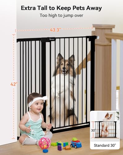 42" Extra Tall Baby Gate for Stairs