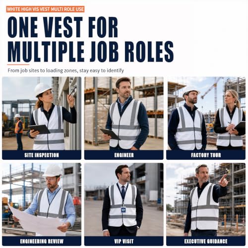 white safety vest