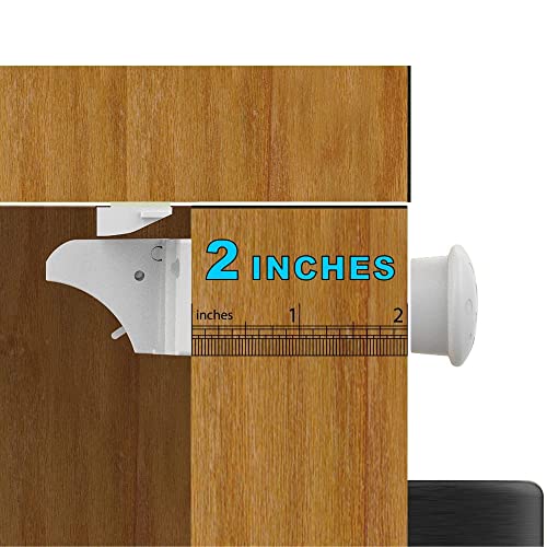 Upgraded Magnetic Cabinet Locks Baby Proofing Cabinet Locks with Fast Installing Tools
