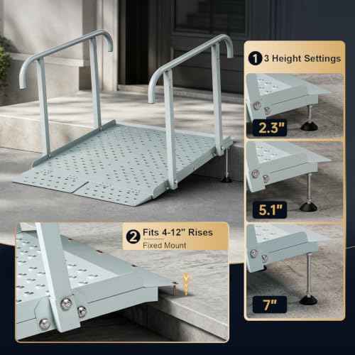 Wheelchair Ramp with Handrails