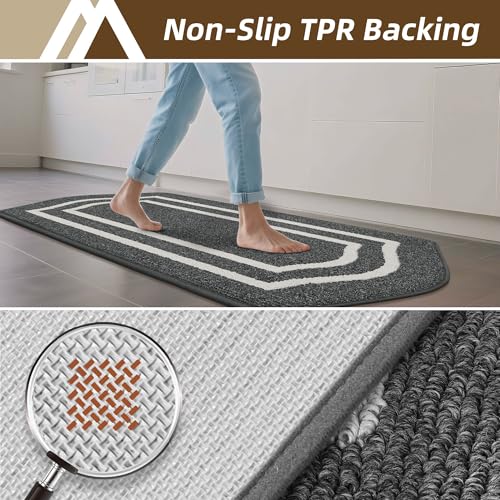Long Kitchen Floor Mats and Rugs 2PCS Nonslip Washable