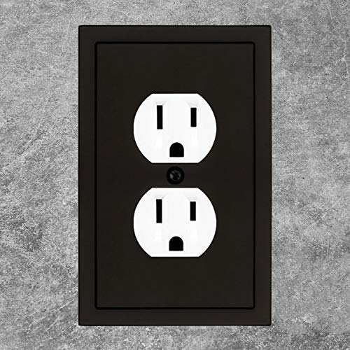 Modern Edge Decorative Wall Plate Switch Plate Outlet Cover (3 Count)