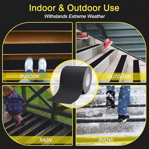 Anti Slip Tape 6in x 60ft Grip Tape for Stairs (60 Foot)