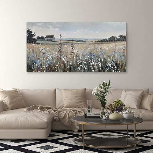 Canvas Wall Art Vintage Decor Artwork Classical Oil Painting Canvas Prints Vintage Landscape Wall Art Suitable for Living Room Bedroom and Office Home Decor Painting 24"x48"