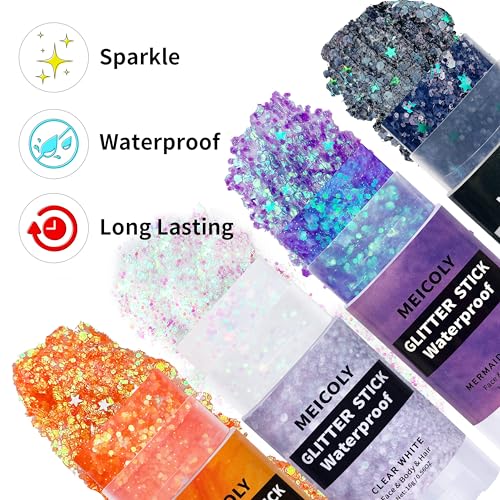 Purple Hair Glitter Stick