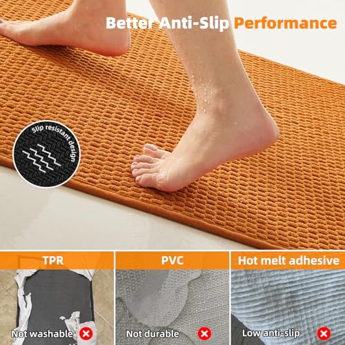 Bathroom Rugs Non Slip Washable (3 Sq Ft)