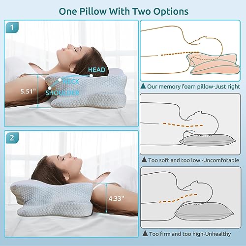 Cervical Pillow for Neck and Shoulder Pain Relief