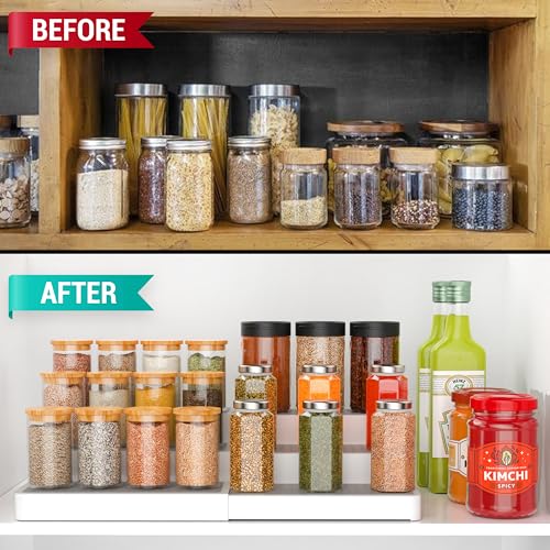 Expandable Spice Rack Organizer for Cabinet (2 Count)