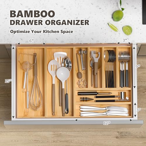 Kitchen Drawer Organizer Bins (2 Count)