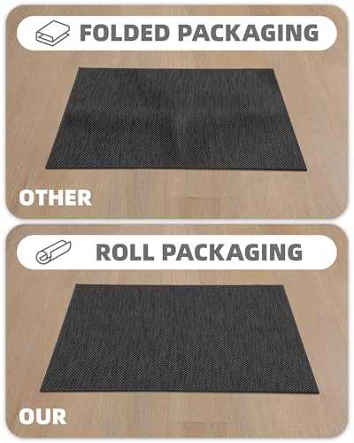 Thin Kitchen Rug 17x59 Non Slip Rubber Backing