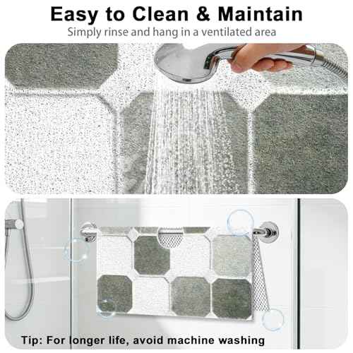 Square Shower Mat Non Slip