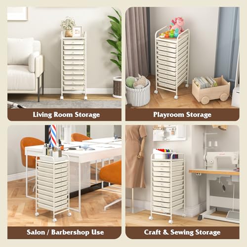 10 Drawer Storage Cart w