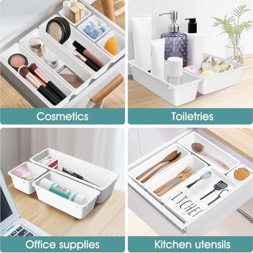 25 PCS Plastic Drawer Organizer Set (25 Count)