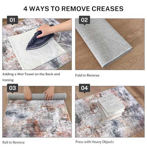 Modern Abstract Small Area Rug Indoor (15 Sq Ft)