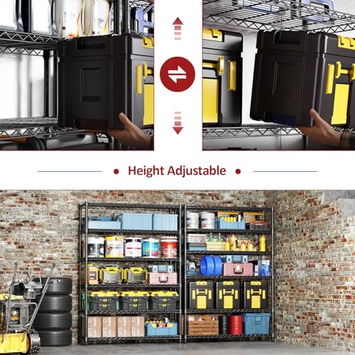 6 Tier Heavy Duty Metal Wire Shelving Unit