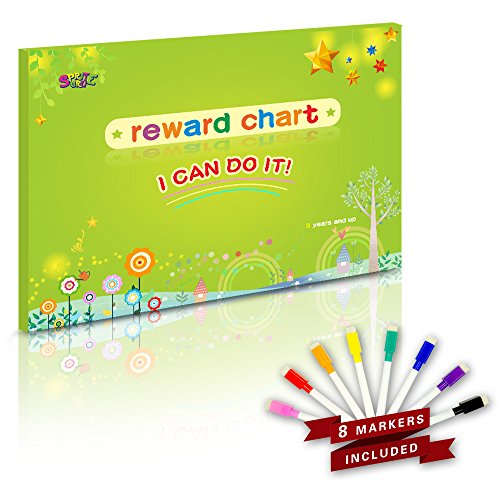 Magnetic Reward Behavior Star Chore Chart for One or Multiple Kids (300 Count)