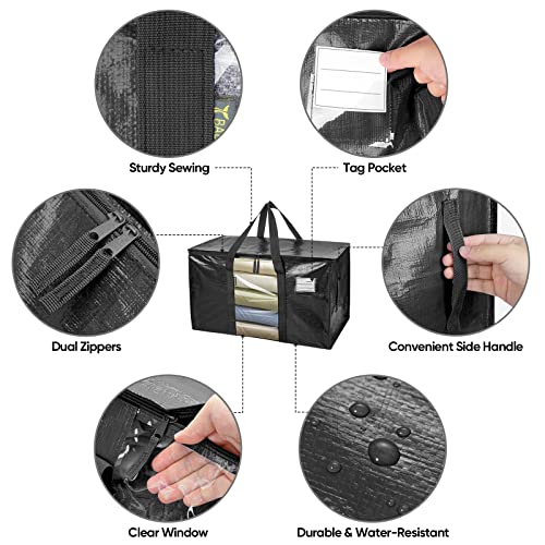 2 Pack Oversized Moving Bags with Reinforced Handles (2 Count)