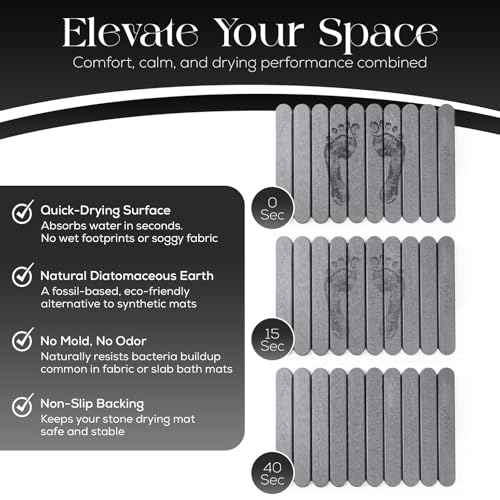 Extra Large Diatomaceous Stone Bath Mat