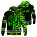 Hi Vis Reflective Zip Up Hoodie