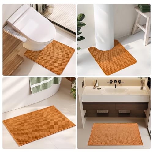Bathroom Rugs Non Slip Washable (3 Sq Ft)