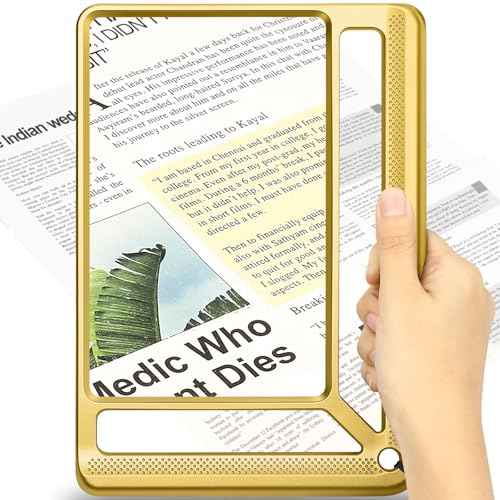 5X Full Page Magnifying Glass for Reading