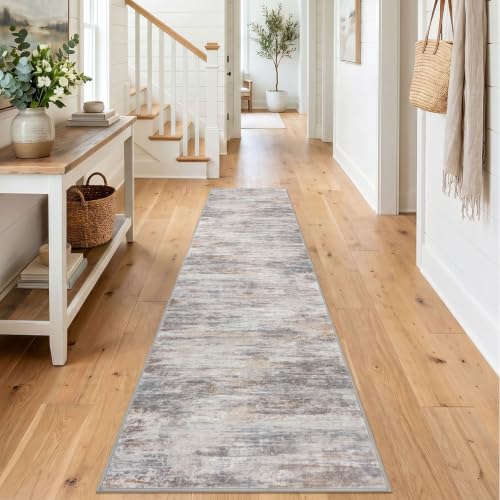 Modern Runner Rug 2x8 Washable Runners for Hallways Multi