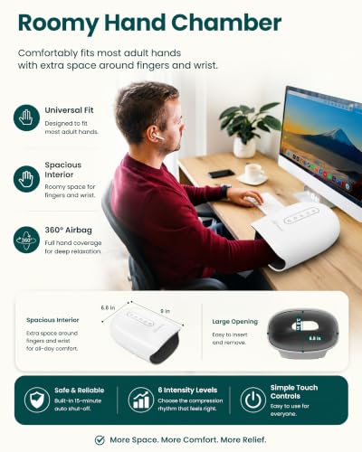 Hand Massager with Heat and Compression