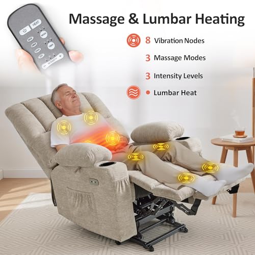 Large Power Lift Recliner Chair for Tall Elderly
